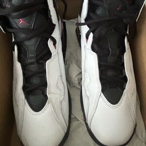 Jordan White and Black Retro Sneakers
